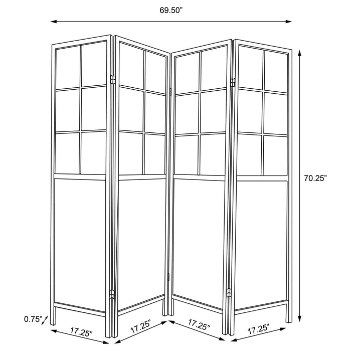 Edwards Four-Panel Room Divider