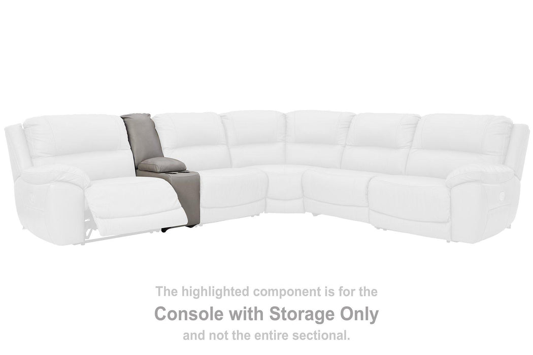 Dunleith 3-Piece Power Reclining Sectional Loveseat with Console